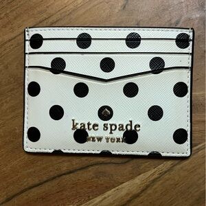 EUC Kate Spade polka dot cad holder
